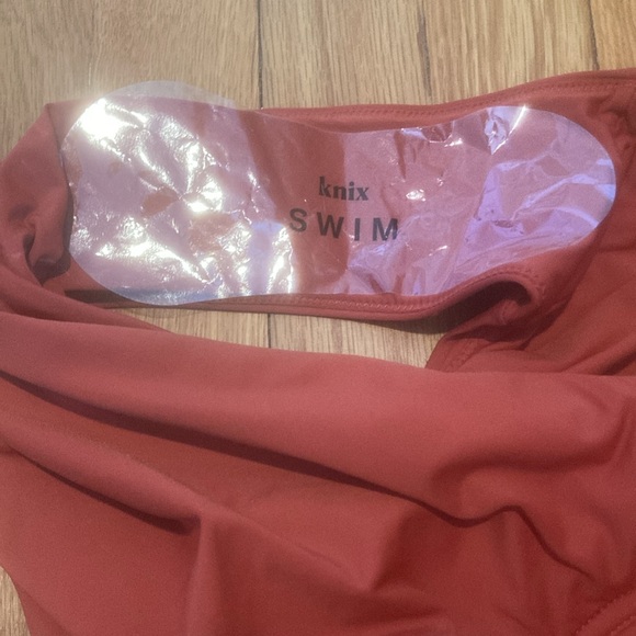 NWT Knix Balcony Cup one piece swimsuit in Lava (orange/red) - Picture 5 of 15